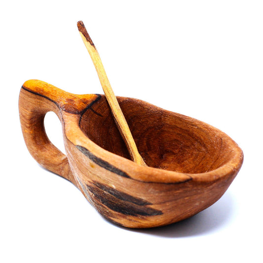The Kahero Olive Wood Salt Keeper