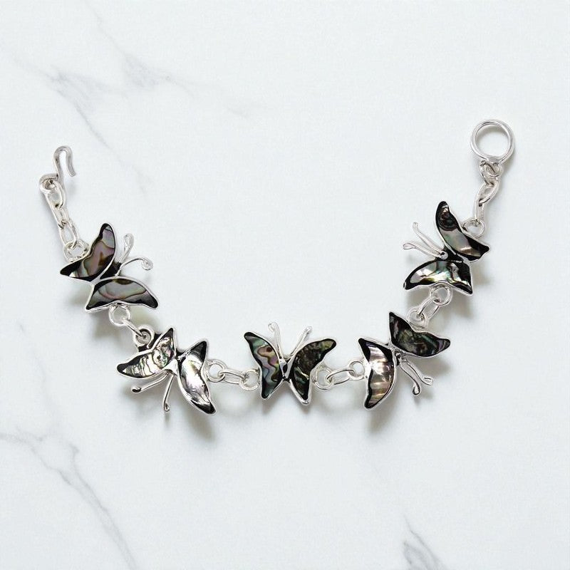 Flutterlink Abalone Butterfly Link Bracelet