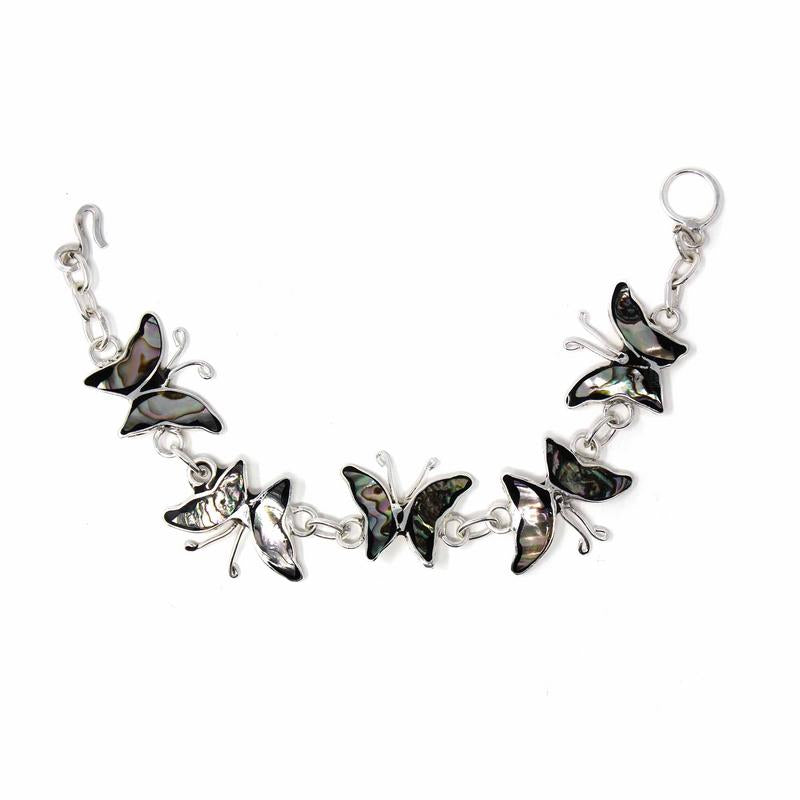 Image of Abalone Butterfly Link Bracelet