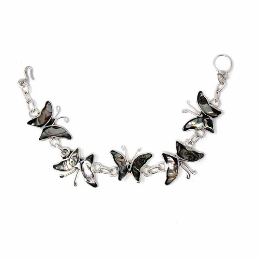 Image of Abalone Butterfly Link Bracelet