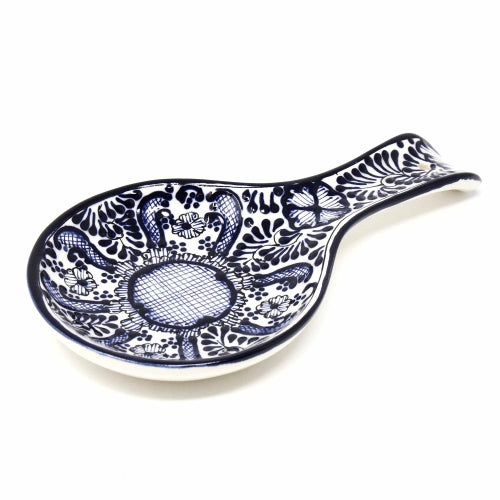Image of Encantada Blue Flower Spoon Rest