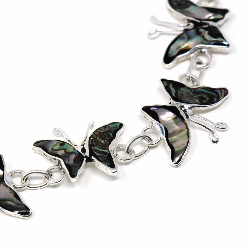 Image of Abalone Butterfly Link Bracelet