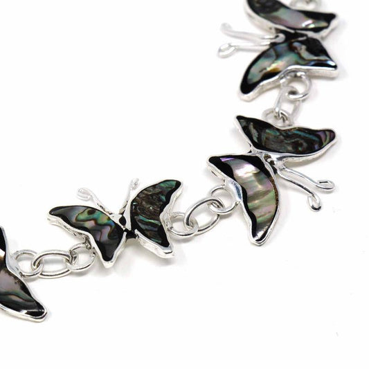 Image of Abalone Butterfly Link Bracelet