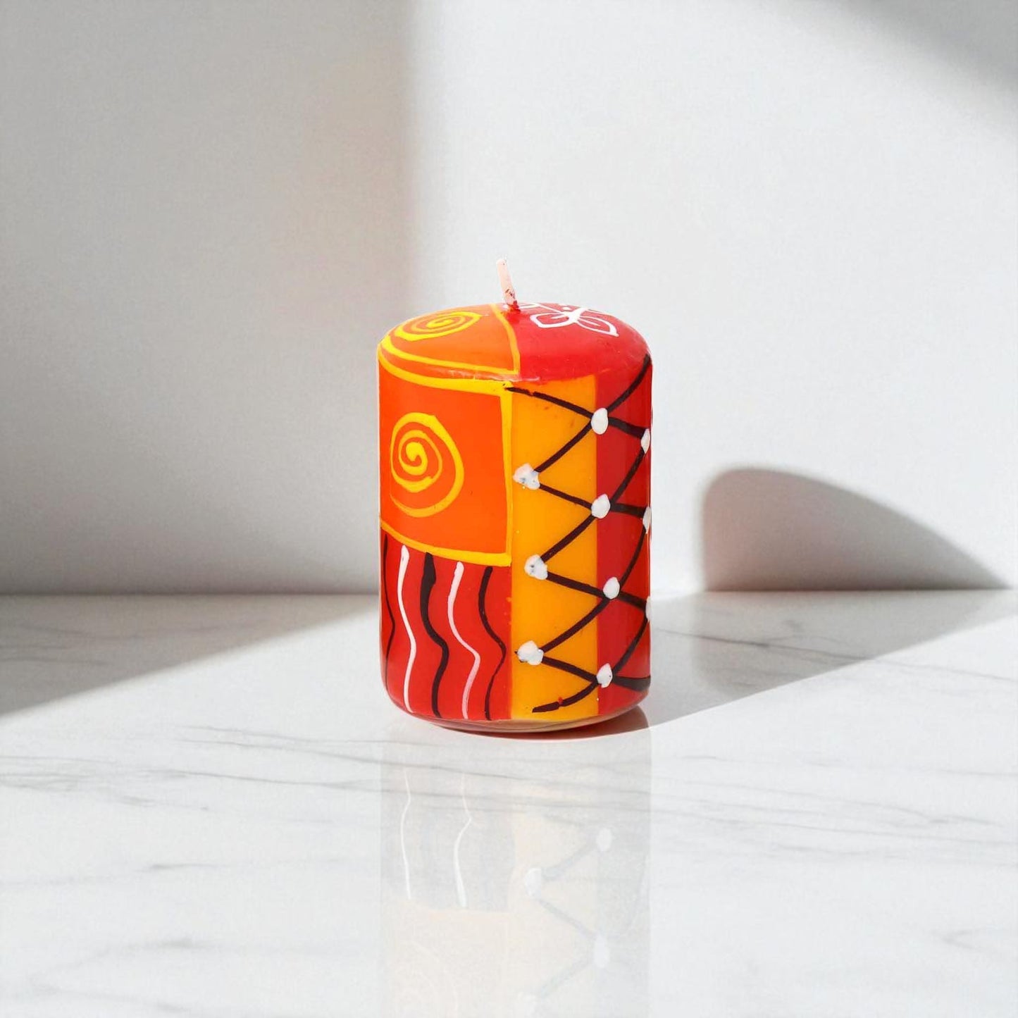 Zahabu Set of Three Hand-Painted Candles