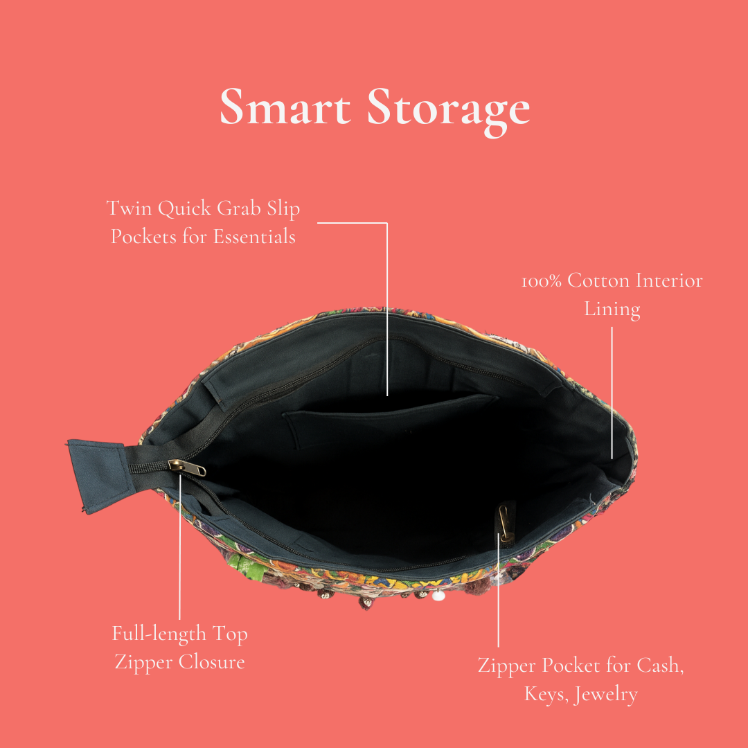 Banjara Market Embellished Cotton Shoulder Bag