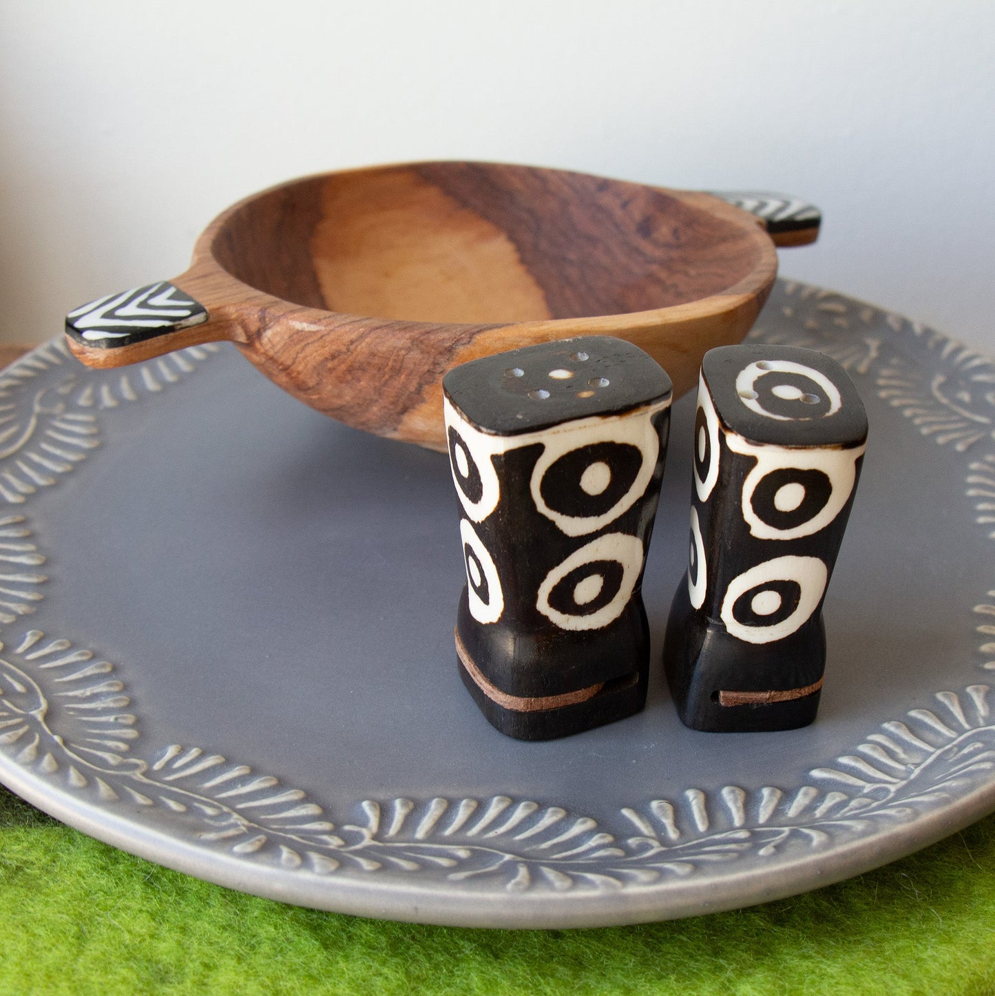 The Heritage Batik Bone Salt & Pepper Duo