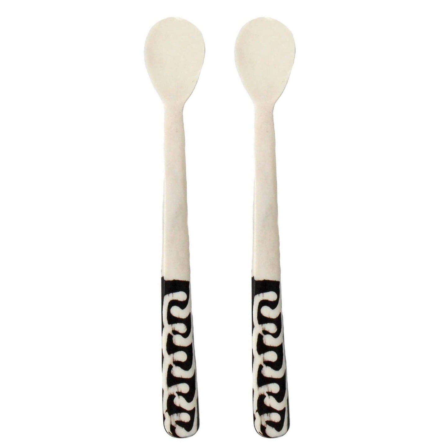The Sahara Batik Bone Appetizer Spoon Duo