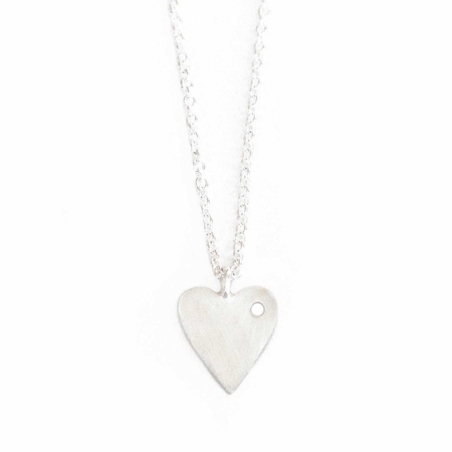 Image of Silverpolished Heart Necklace