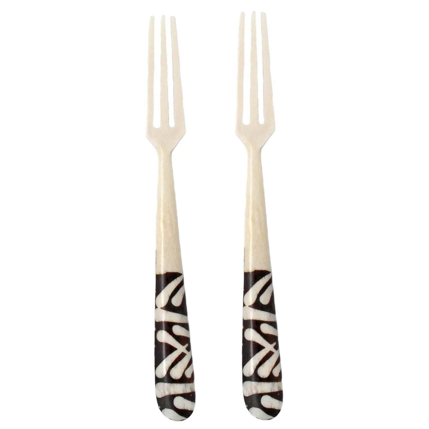 The Serengeti Batik Bone Appetizer Fork Duo