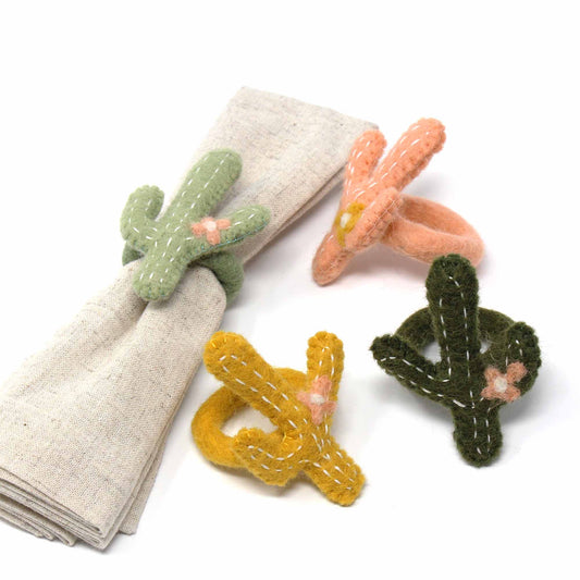 Image of Cactus Napkin Rings (Set of 4)