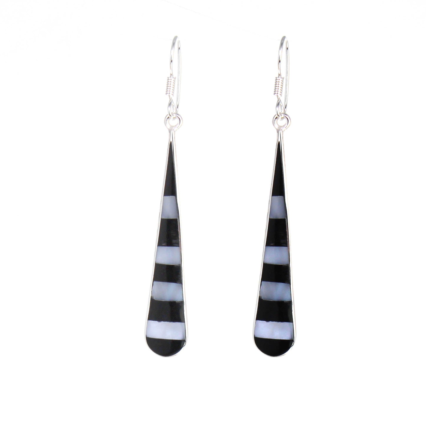 The Midnight Zebra Abalone Statement Earrings