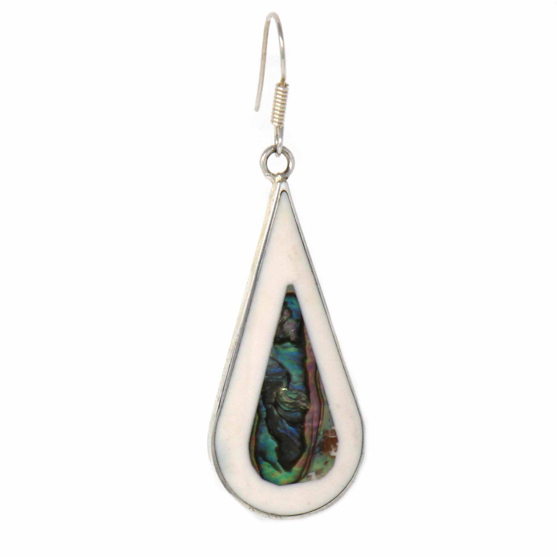 Image of Teardrop Abalone & Mother of Pearl Earrings