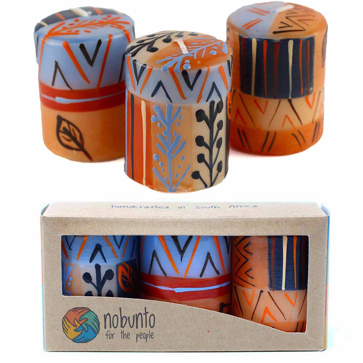 Image of Hand-Painted Candle Set