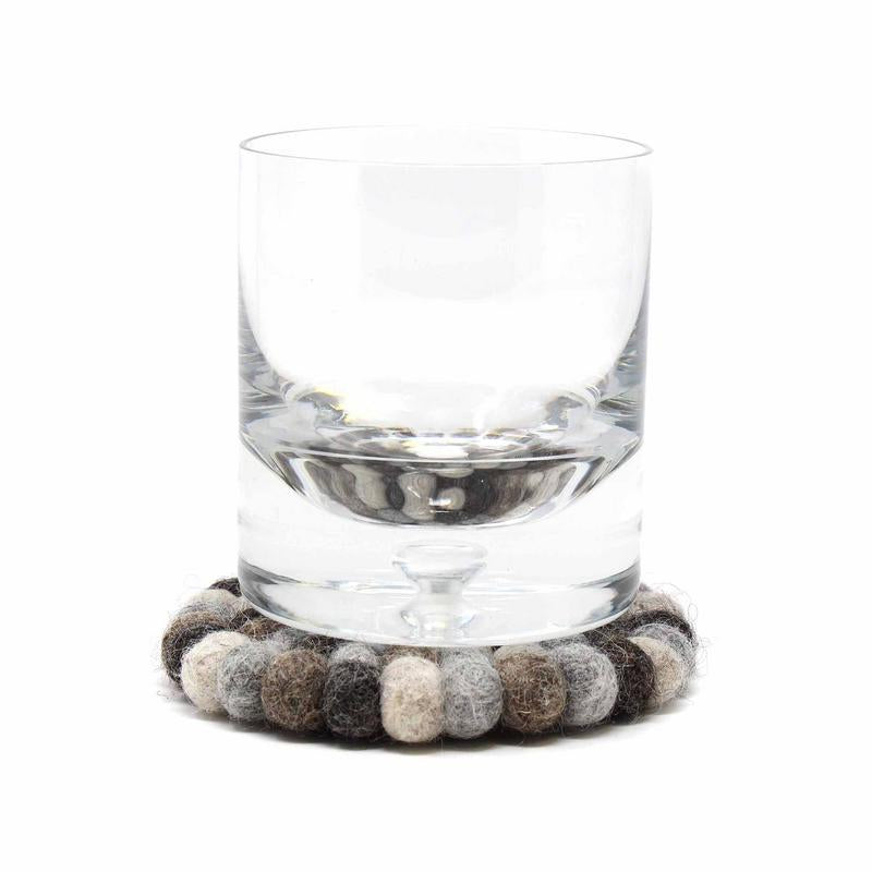 The Mountain Mist Felt Ball Coasters