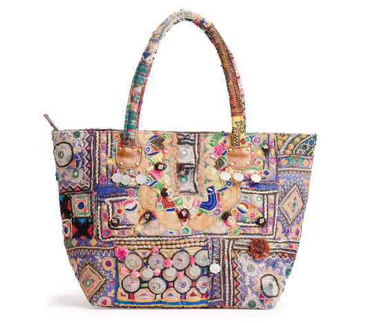 Banjara Market Embellished Cotton Shoulder Bag