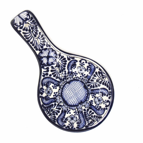Image of Encantada Blue Flower Spoon Rest
