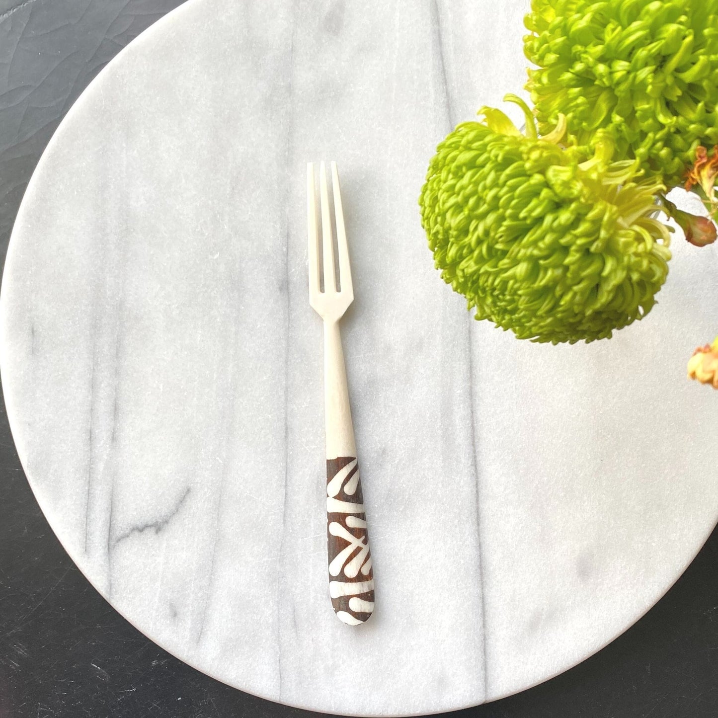 The Serengeti Batik Bone Appetizer Fork Duo