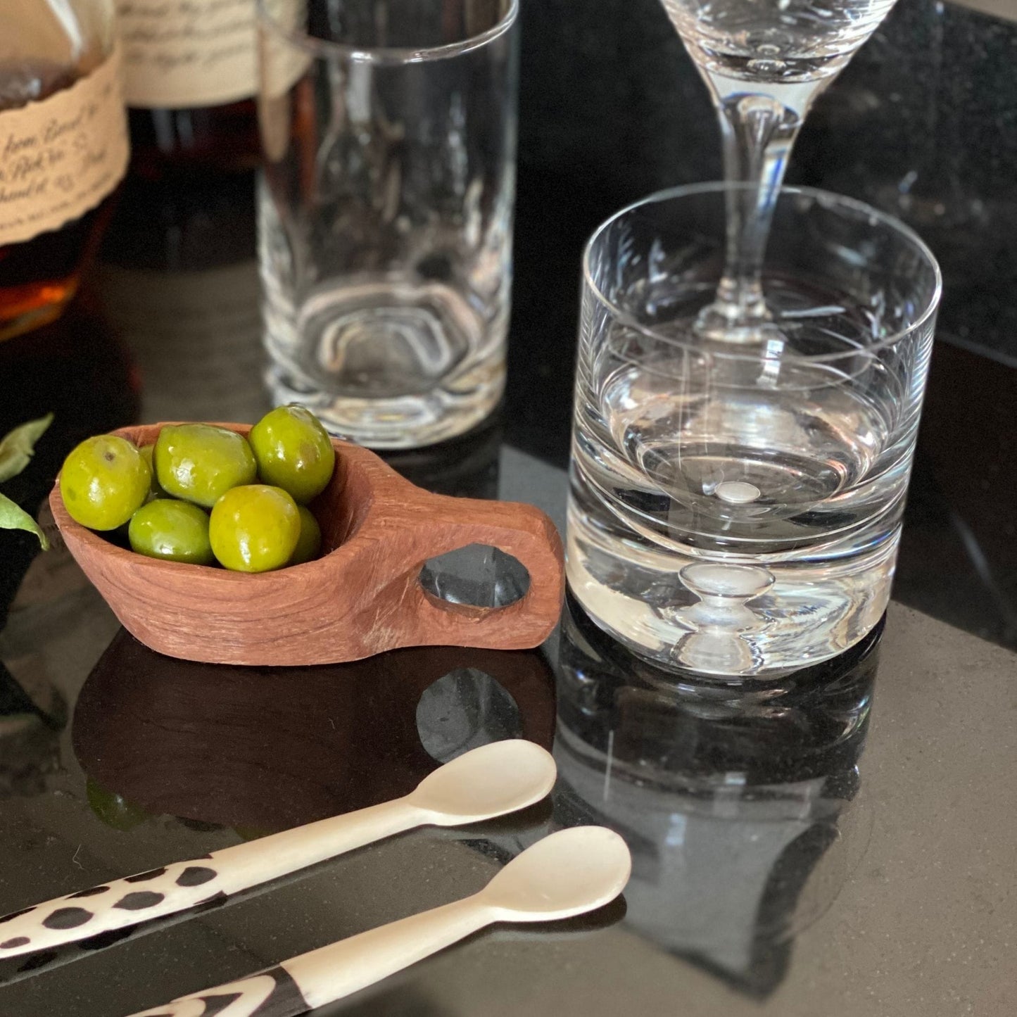 The Sahara Batik Bone Appetizer Spoon Duo