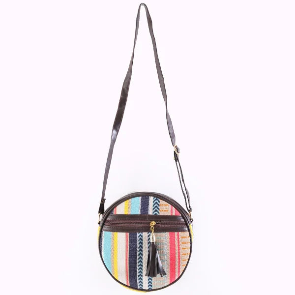 Flicker Jacquard Round Sling Bag - Colorway